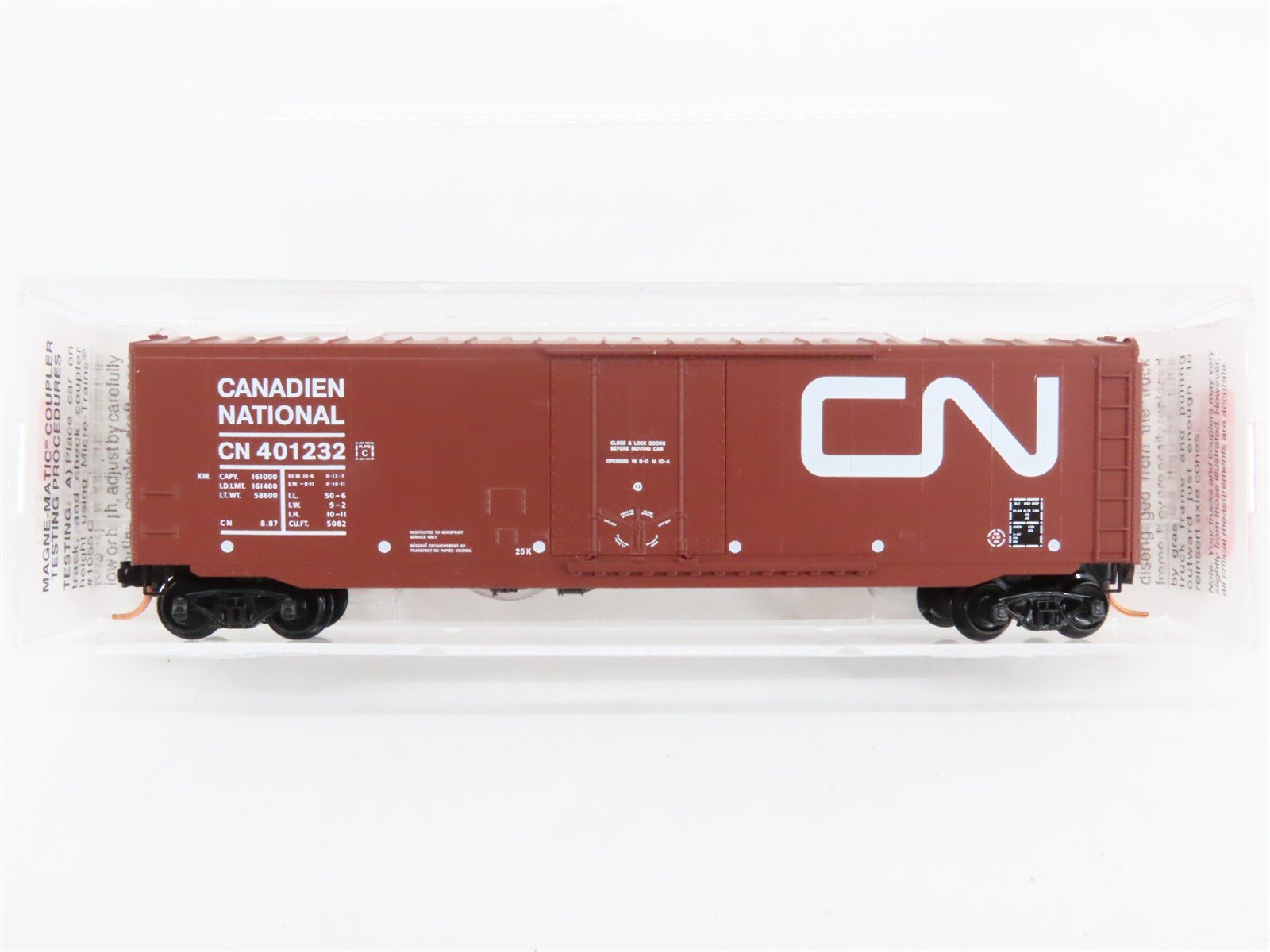 N Scale Micro-Trains 38190 CN Canadian National 50' Box Car 401232 RTR