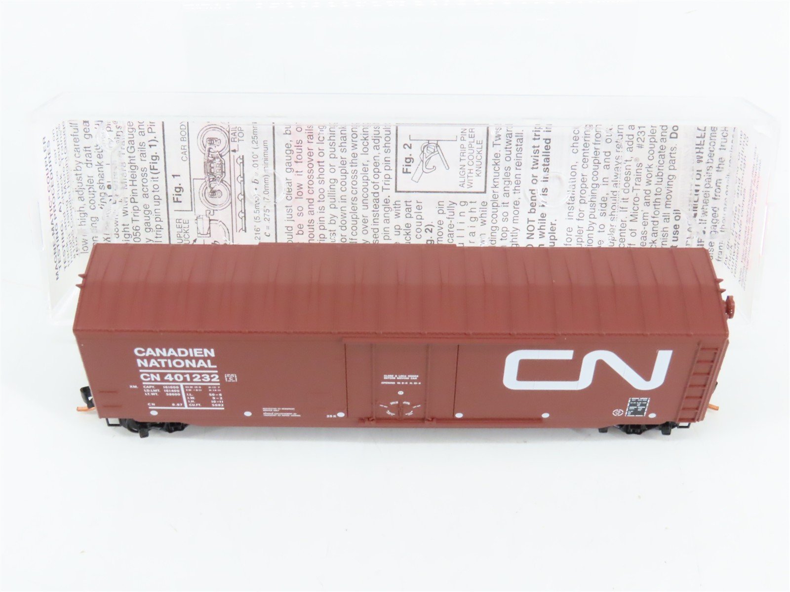 N Scale Micro-Trains 38190 CN Canadian National 50' Box Car 401232 RTR