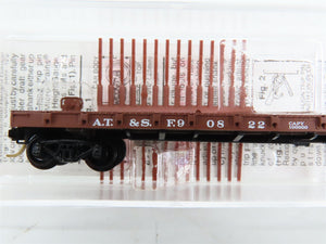 N Scale Micro-Trains 44060 ATSF Santa Fe 50' Flat Car 90822 RTR
