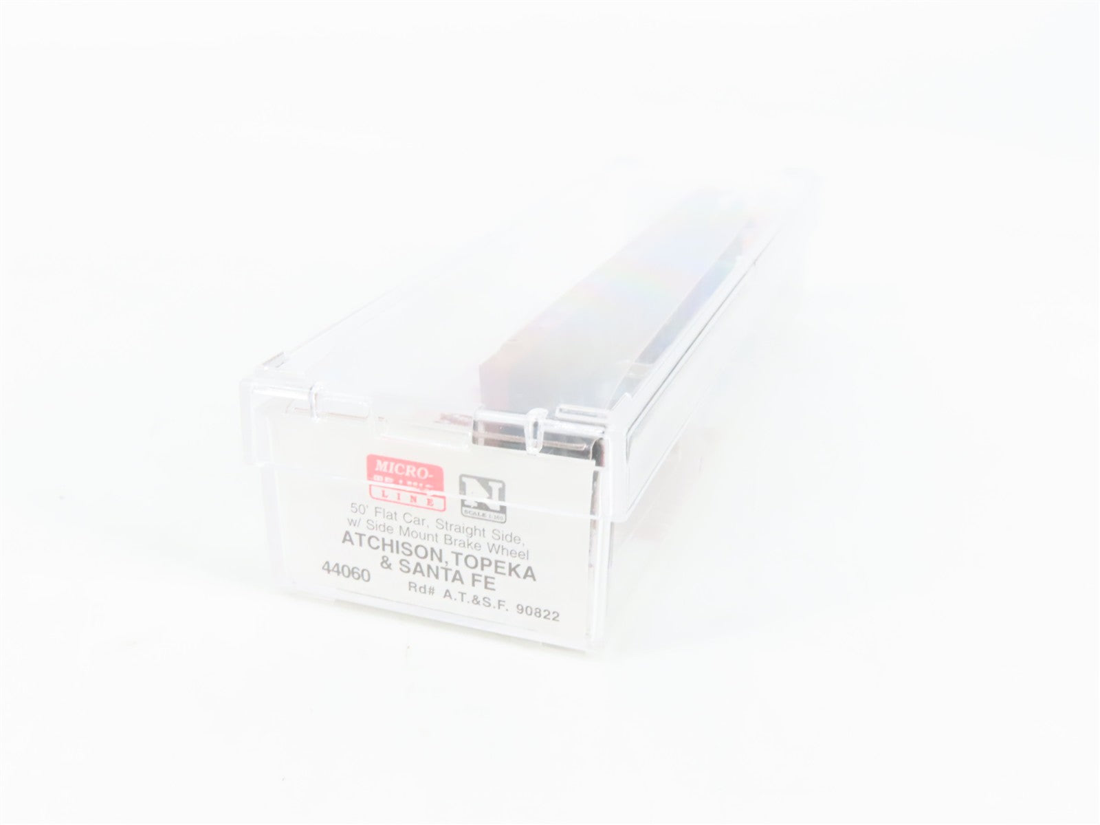 N Scale Micro-Trains 44060 ATSF Santa Fe 50' Flat Car 90822 RTR