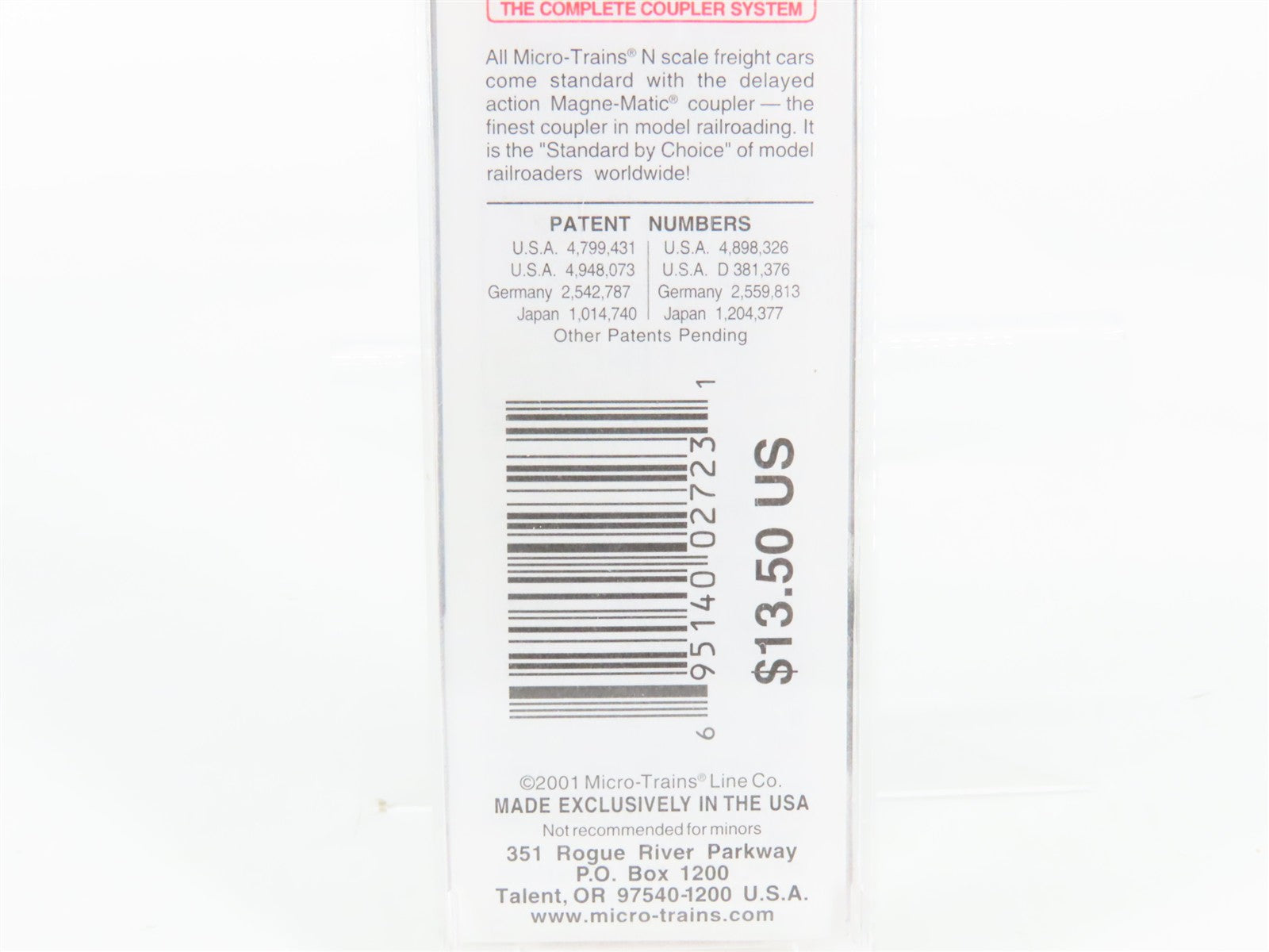 N Scale Micro-Trains 33020 Richmond, Fredericksburg & Potomac 50' Box Car RTR
