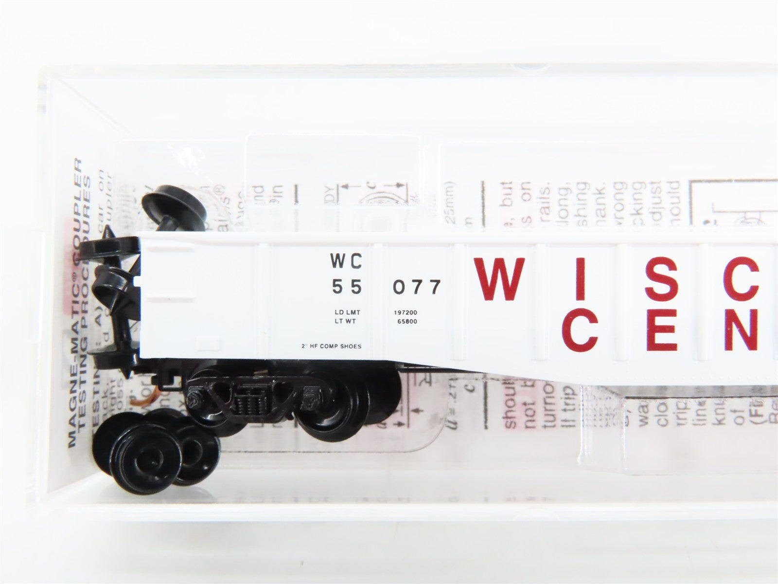 N Scale Micro-Trains 105090 WC Wisconsin Central 50' Gondola 55077 RTR