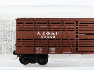 N Scale Micro-Trains 35080 Atchison, Topeka & Santa Fe 40' Stock/Cattle Car RTR
