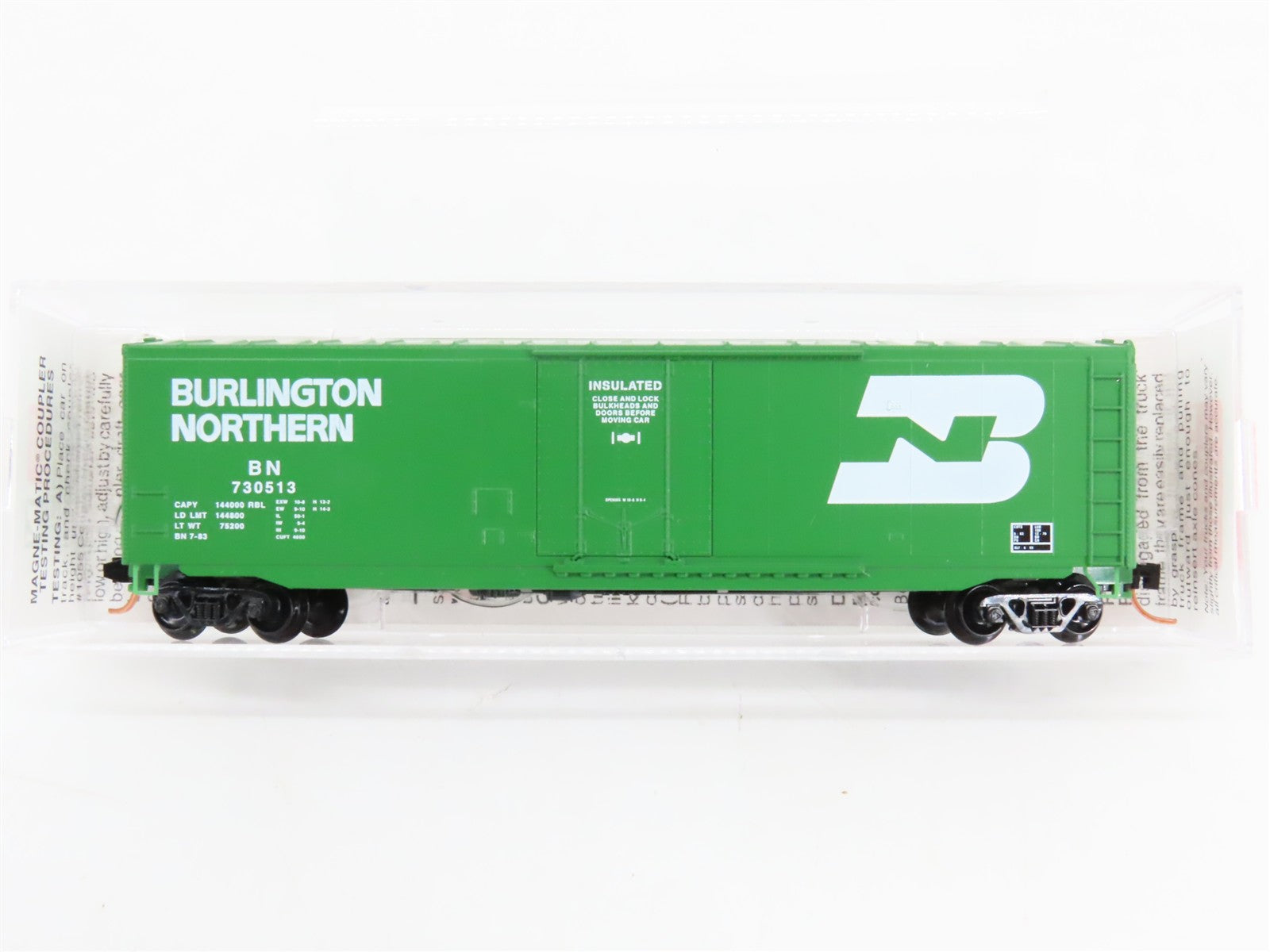 N Scale Micro-Trains 38200 BN Burlington Northern 50' Box Car 730513 RTR