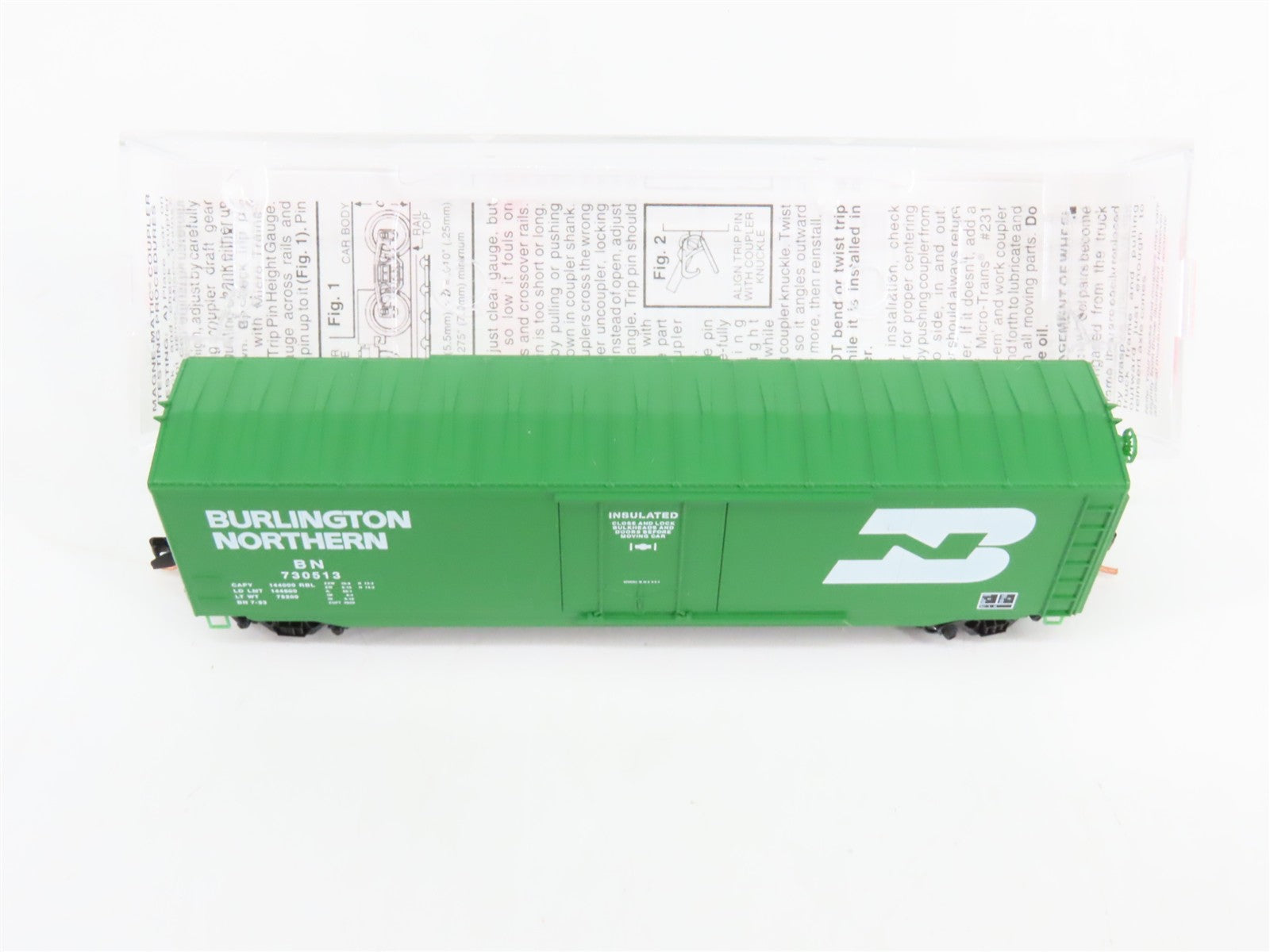 N Scale Micro-Trains 38200 BN Burlington Northern 50' Box Car 730513 RTR