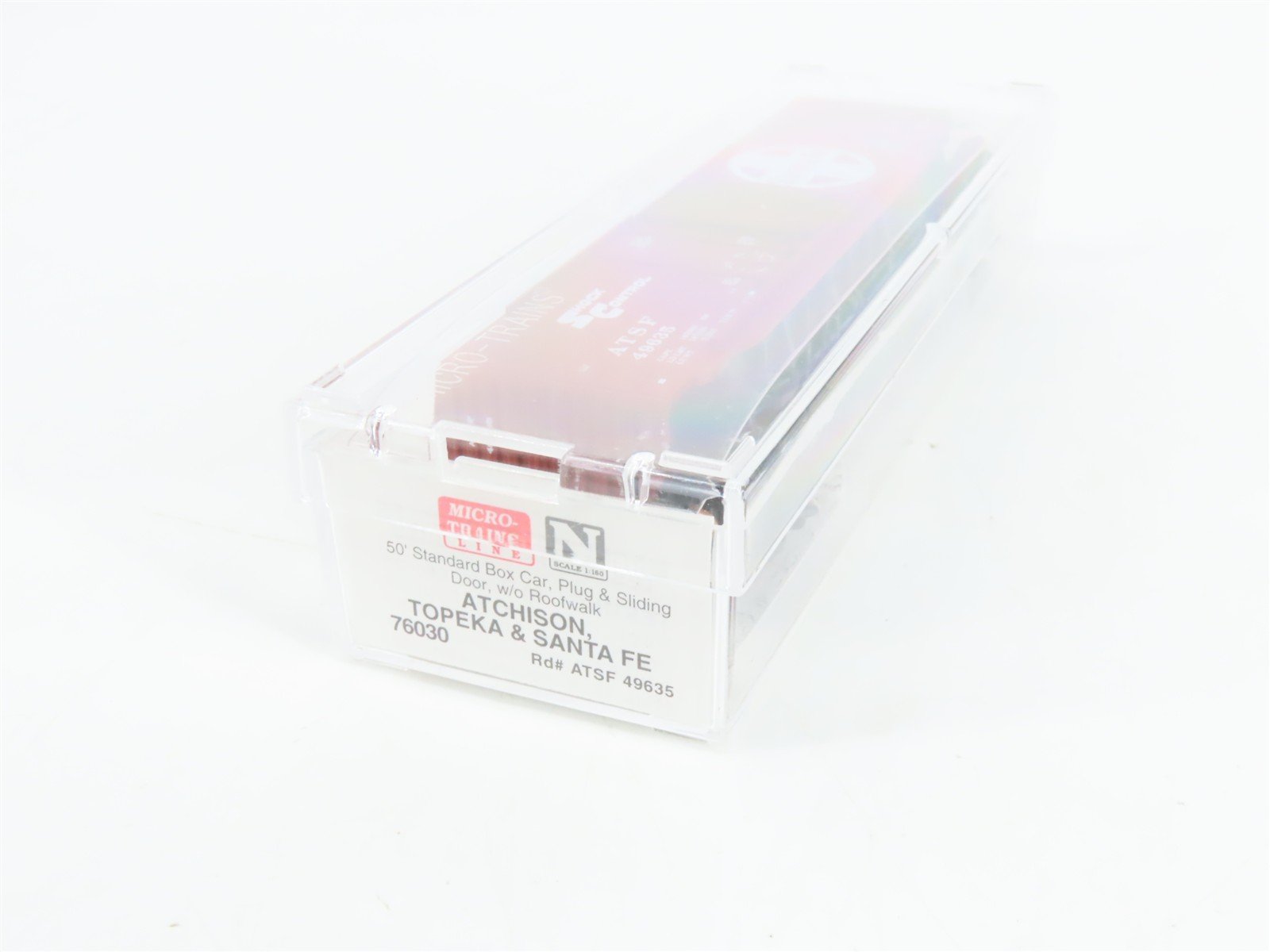 N Scale Micro-Trains 76030 ATSF Santa Fe 50' Box Car 49635 RTR