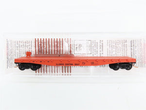 N Scale Micro-Trains 45010 ICG Illinois Central Gulf 50' Flat Car 905126 RTR