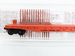 N Scale Micro-Trains 45010 ICG Illinois Central Gulf 50' Flat Car 905126 RTR