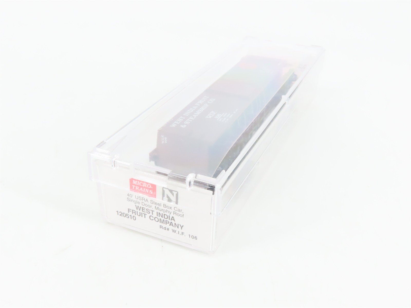 N Scale Micro-Trains 120510 WIF West India Fruit & Steamship Co. 40' Box Car RTR
