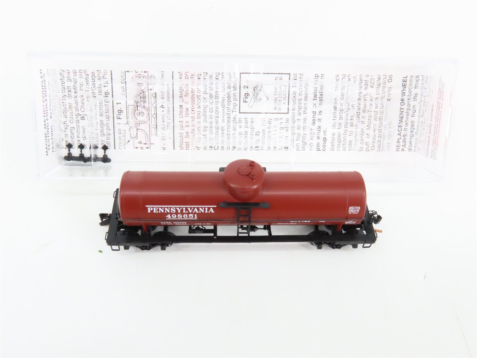 N Scale Micro-Trains 65230 PRR Pennsylvania Railroad 39' Tank Car 498651 RTR