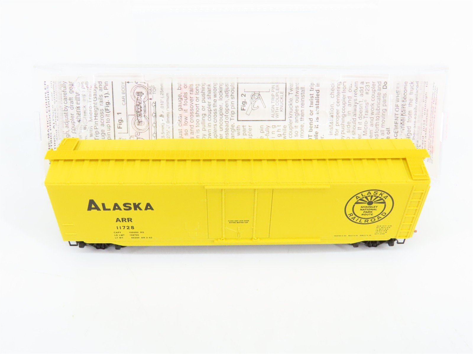 N Scale Micro-Trains 32100 ARR Alaska Railroad 50' Box Car 11728 RTR