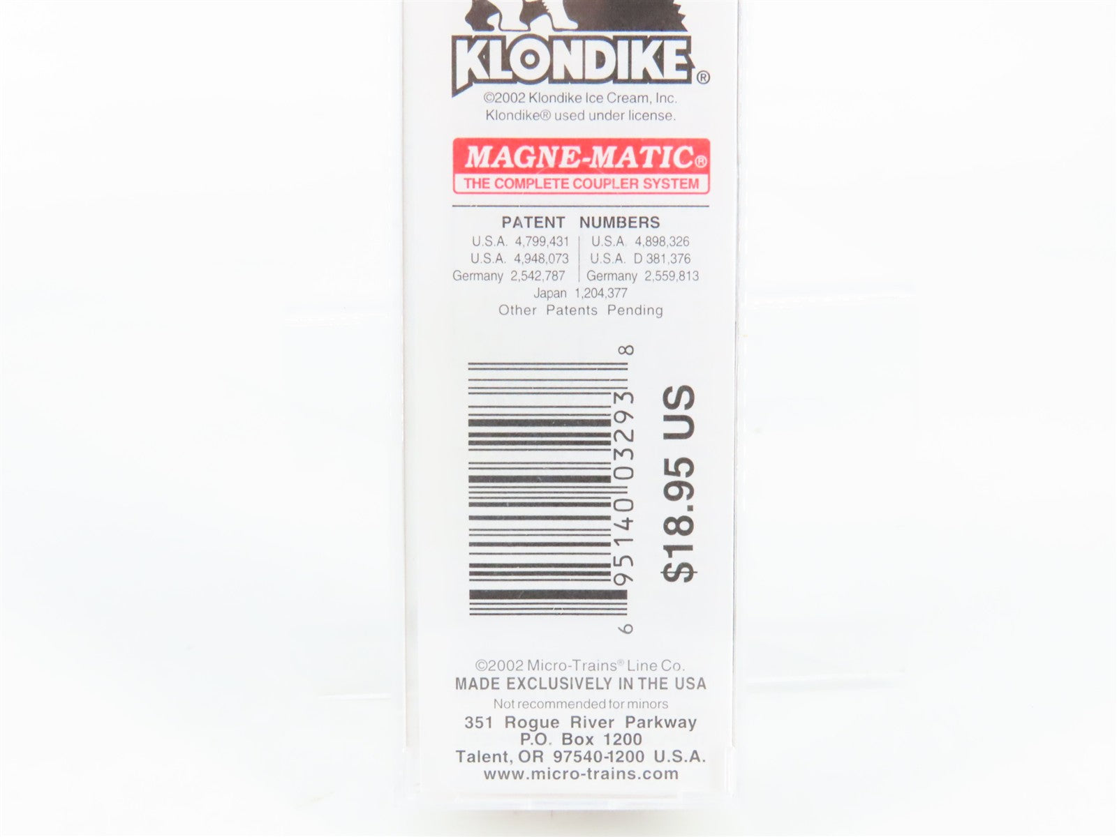 N Scale Micro-Trains 69160 GH Klondike 51' Rivet Side Mechanical Reefer 695 RTR