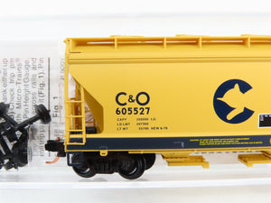 N Scale Micro-Trains 92160 C&O Chesapeake & Ohio Hopper 605527 RTR