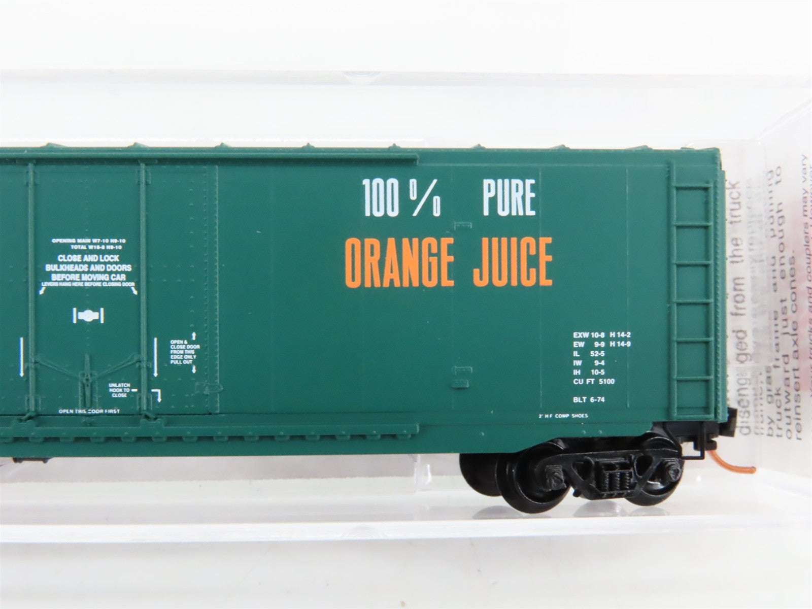 N Scale Micro-Trains 75040 USLX Tropicana 50' Double Plug Door Box Car 13087 RTR