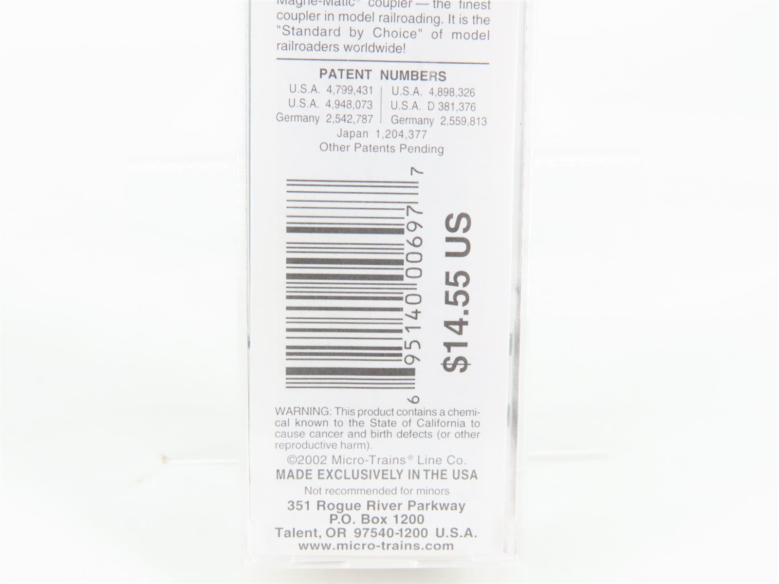 N Scale Micro-Trains 75040 USLX Tropicana 50' Double Plug Door Box Car 13087 RTR