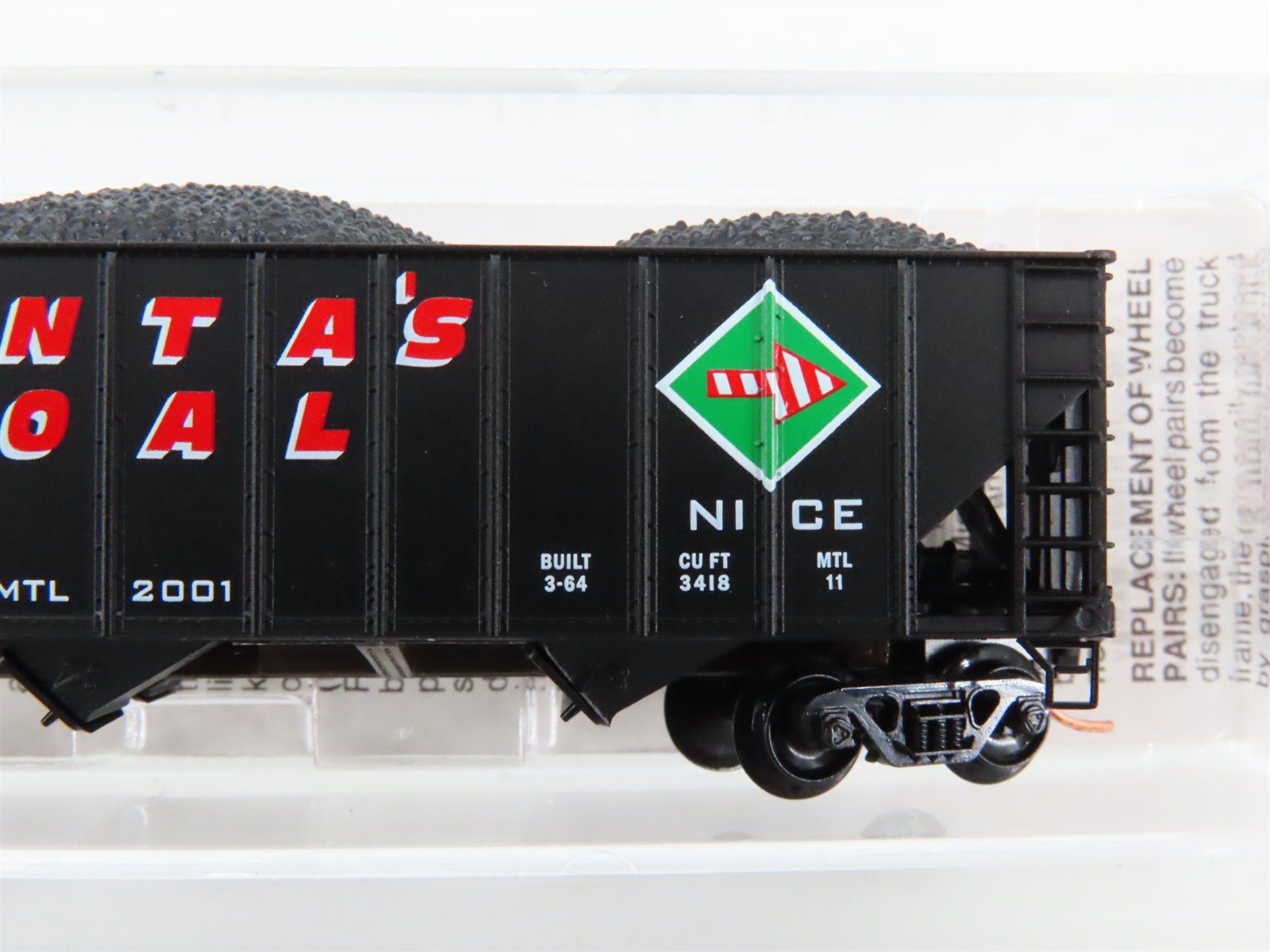 N Scale Micro-Trains 108070 MTL Micro-Trains Line 3-Bay Open Hopper 2001 RTR