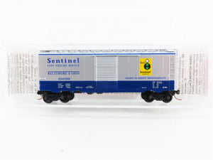 N Scale Micro-Trains 20256 B&O Baltimore & Ohio 40' Box Car 466096 RTR