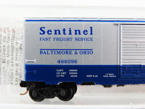 N Scale Micro-Trains 20256 B&O Baltimore & Ohio 40' Box Car 466096 RTR