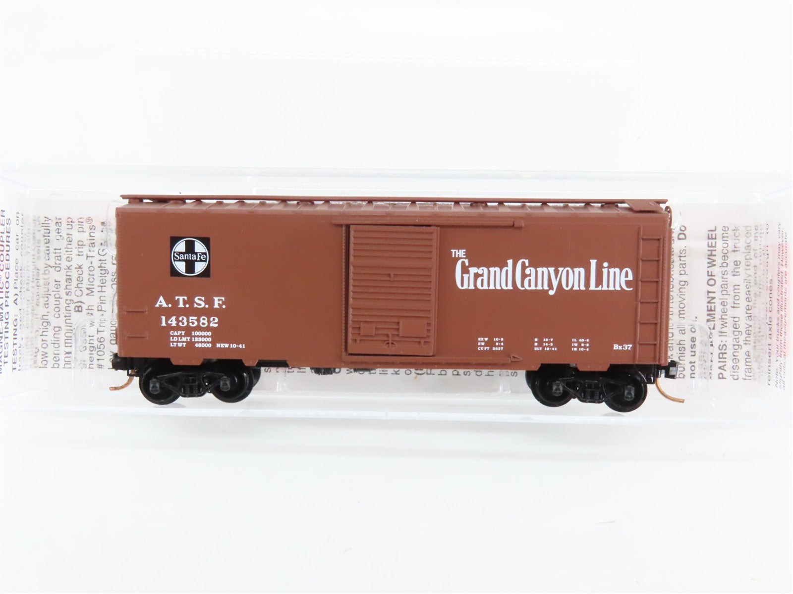 N Scale Micro-Trains 20060 ATSF Santa Fe 40' 40' Standard Box Car 143582 RTR