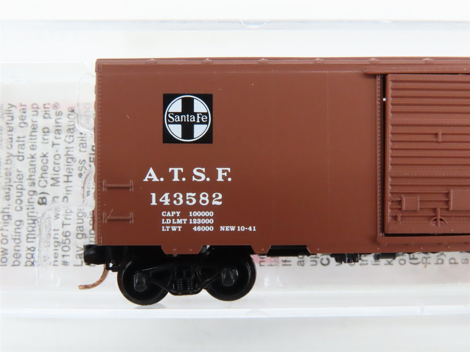 N Scale Micro-Trains 20060 ATSF Santa Fe 40' 40' Standard Box Car 143582 RTR