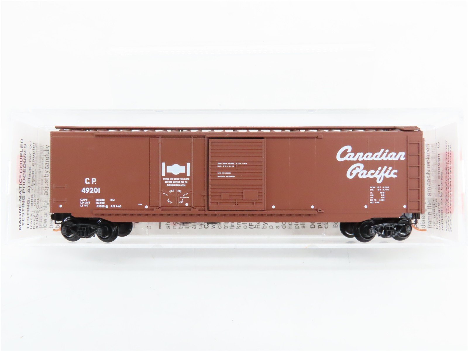 N Scale Micro-Trains 33140 CP Canadian Pacific 50' Standard Box Car 49201 RTR