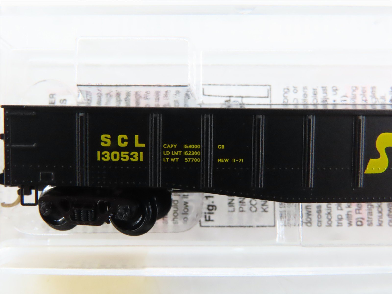 N Scale Micro-Trains 105040 SCL Seaboard Coast Line 50' Steel Side Gondola RTR