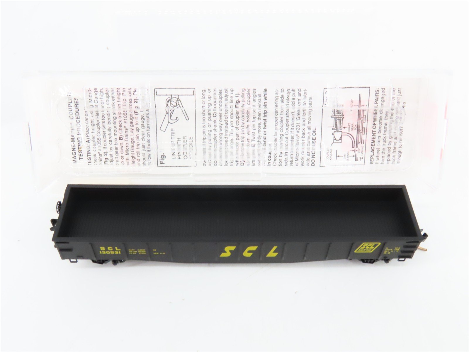 N Scale Micro-Trains 105040 SCL Seaboard Coast Line 50' Steel Side Gondola RTR