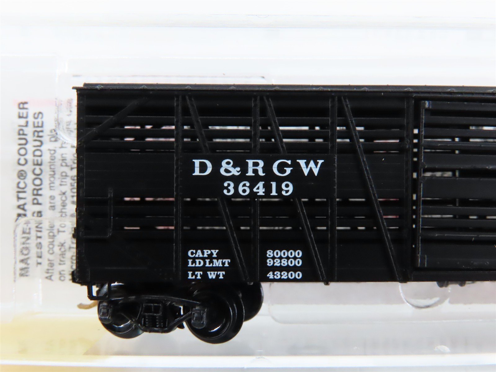 N Scale Micro-Trains 35090 Denver & Rio Grande Western 40' Stock/Cattle Car RTR