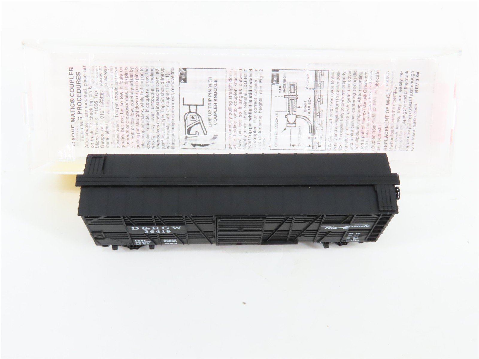 N Scale Micro-Trains 35090 Denver & Rio Grande Western 40' Stock/Cattle Car RTR