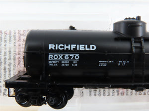 N Scale Micro-Trains 65430 Richfield Oil Company 39' Single Dome Tank Car RTR