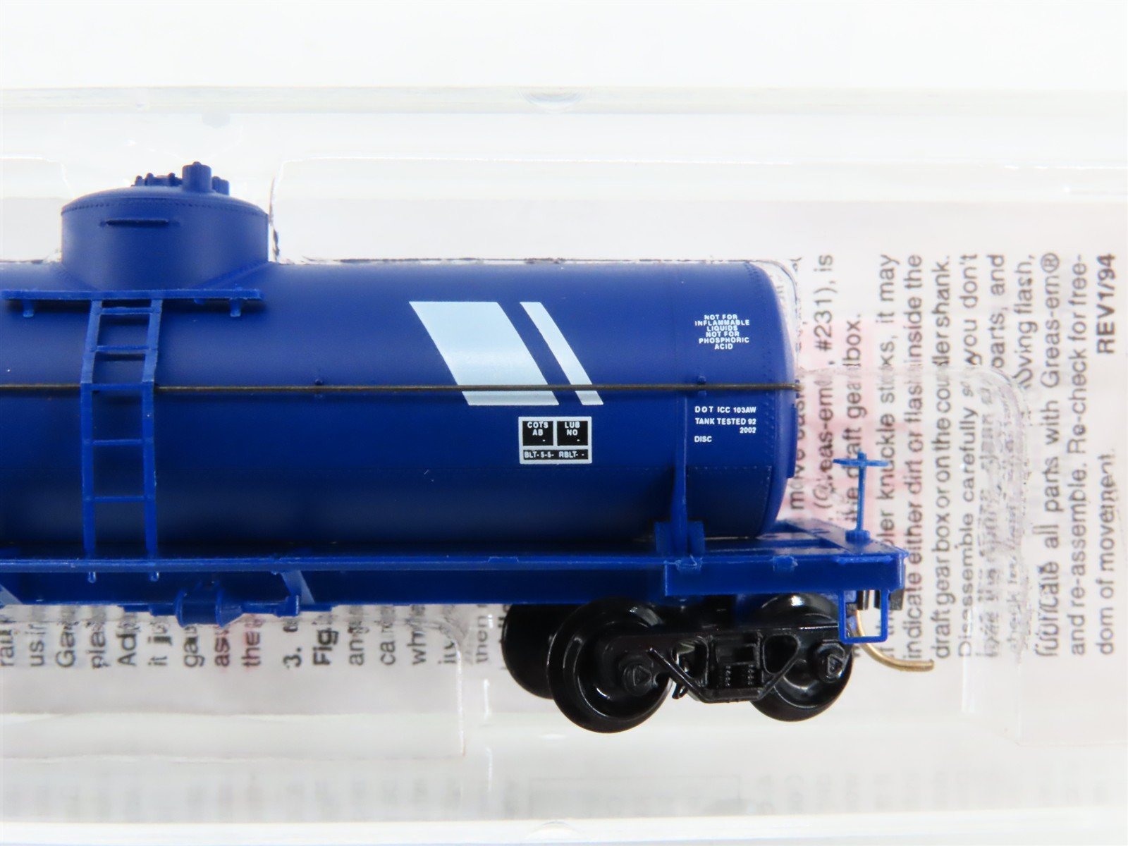 N Scale Micro-Trains 65390 MRL Montana Rail Link 39' Single Dome Tank Car RTR