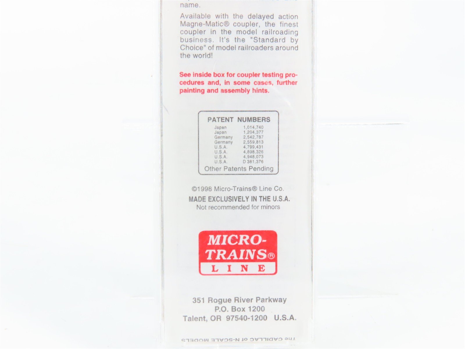 N Scale Micro-Trains 93050 WP Western Pacific 3-Bay Covered Hopper 11832 RTR