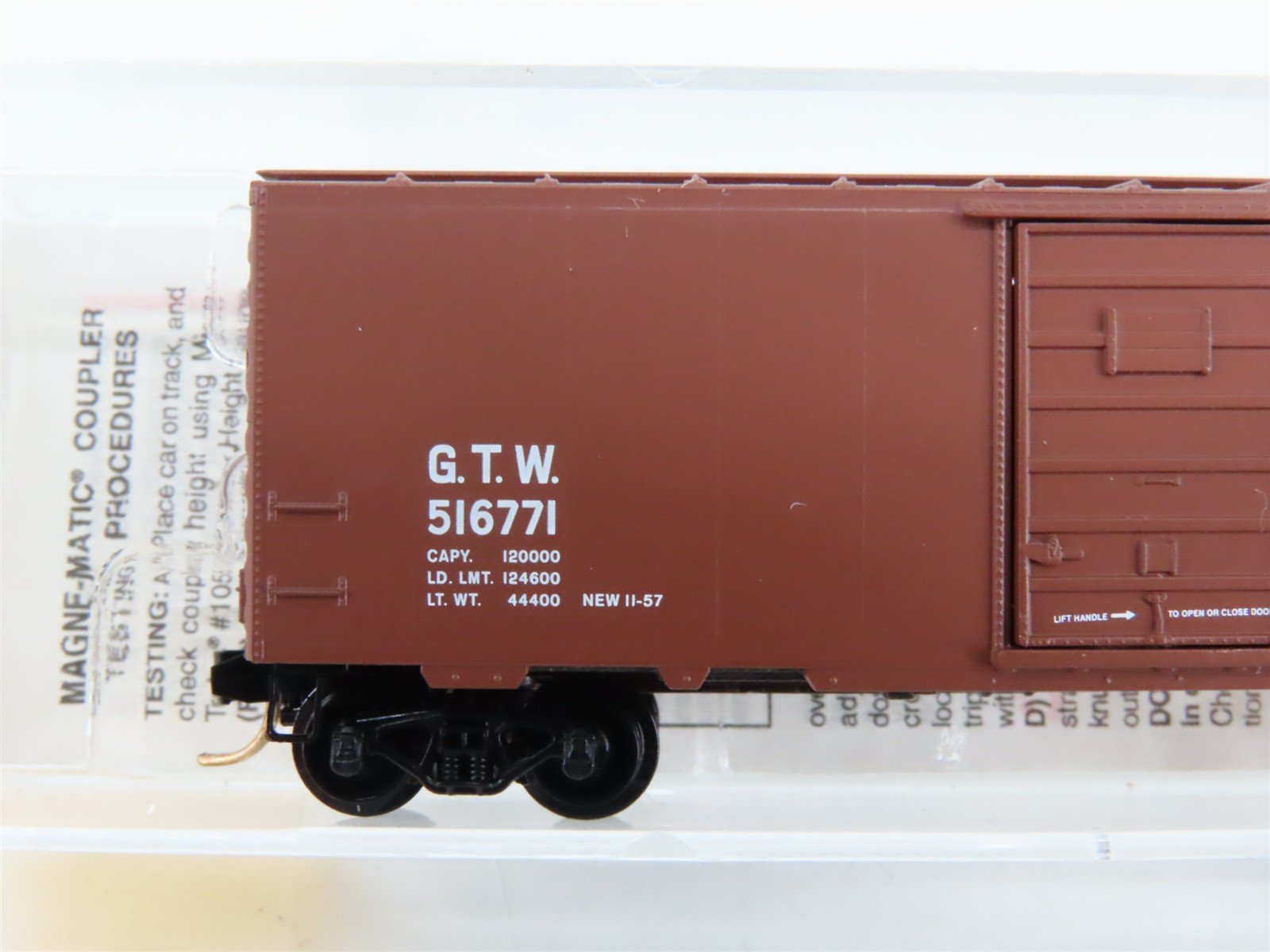 N Scale Micro-Trains 20010 GTW Grand Trunk Western 40' Single Door Box Car RTR