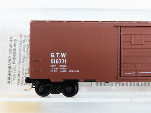 N Scale Micro-Trains 20010 GTW Grand Trunk Western 40' Single Door Box Car RTR