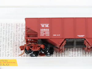 N Scale Micro-Trains 56090 WM Western Maryland 33' 33' Twin Bay Hopper 10801 RTR
