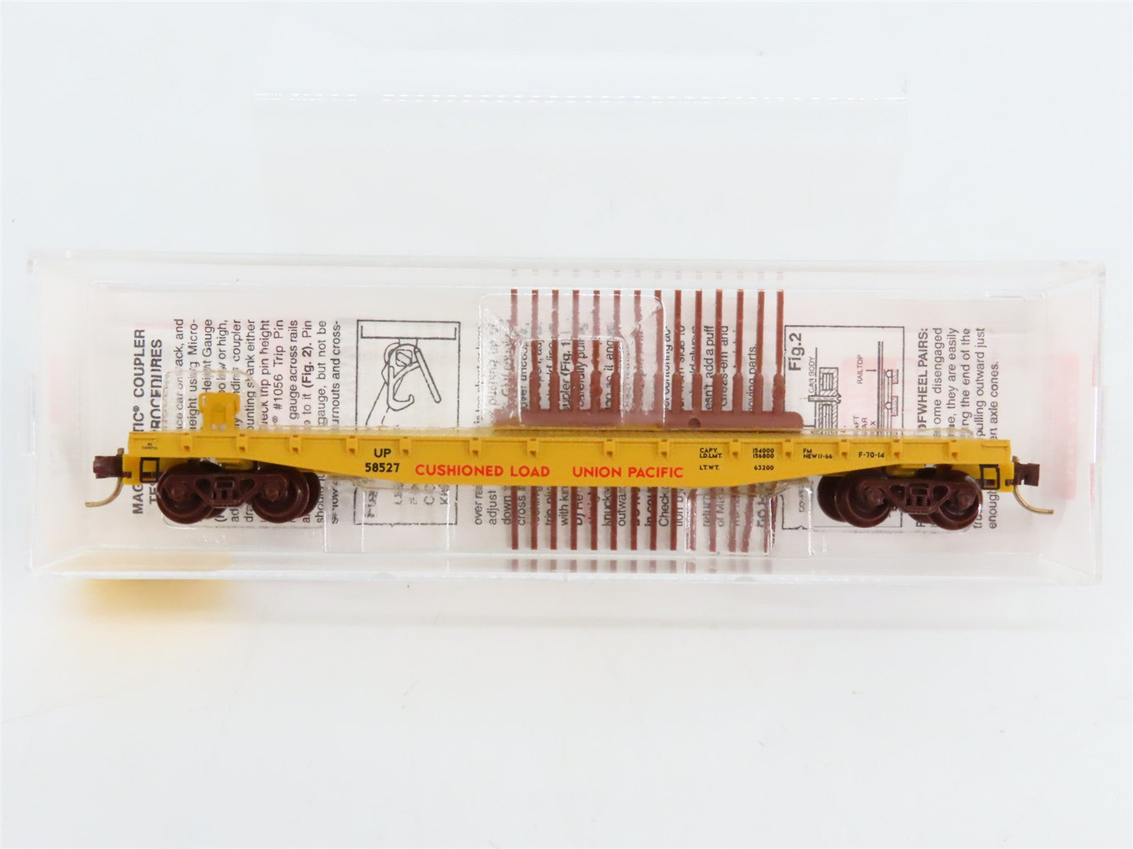 N Scale Micro-Trains 45070 UP Union Pacific 50' Flat Car 58527 RTR