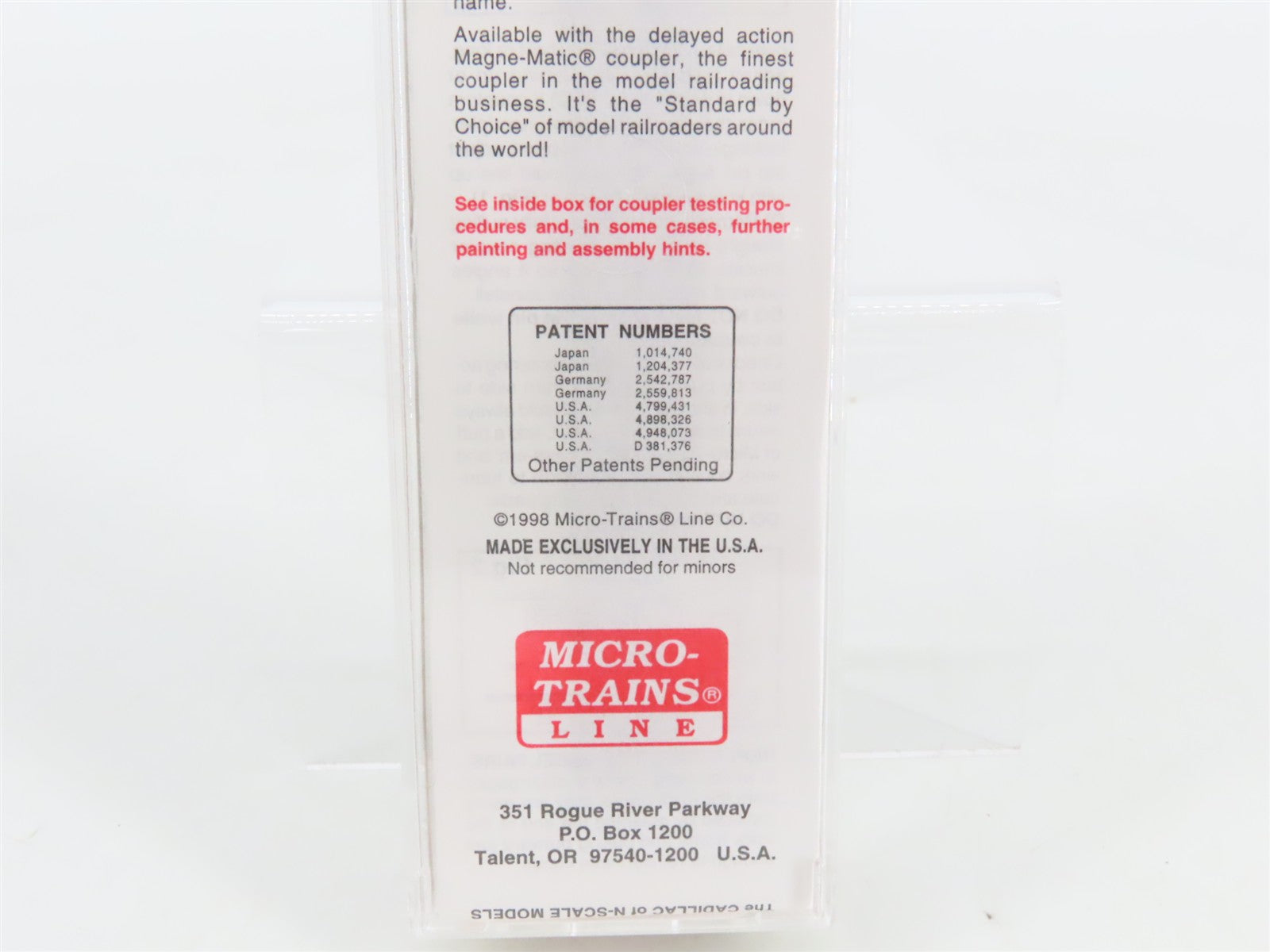 N Scale Micro-Trains 106040 B&O Baltimore & Ohio 50' Covered Gondola 362506 RTR
