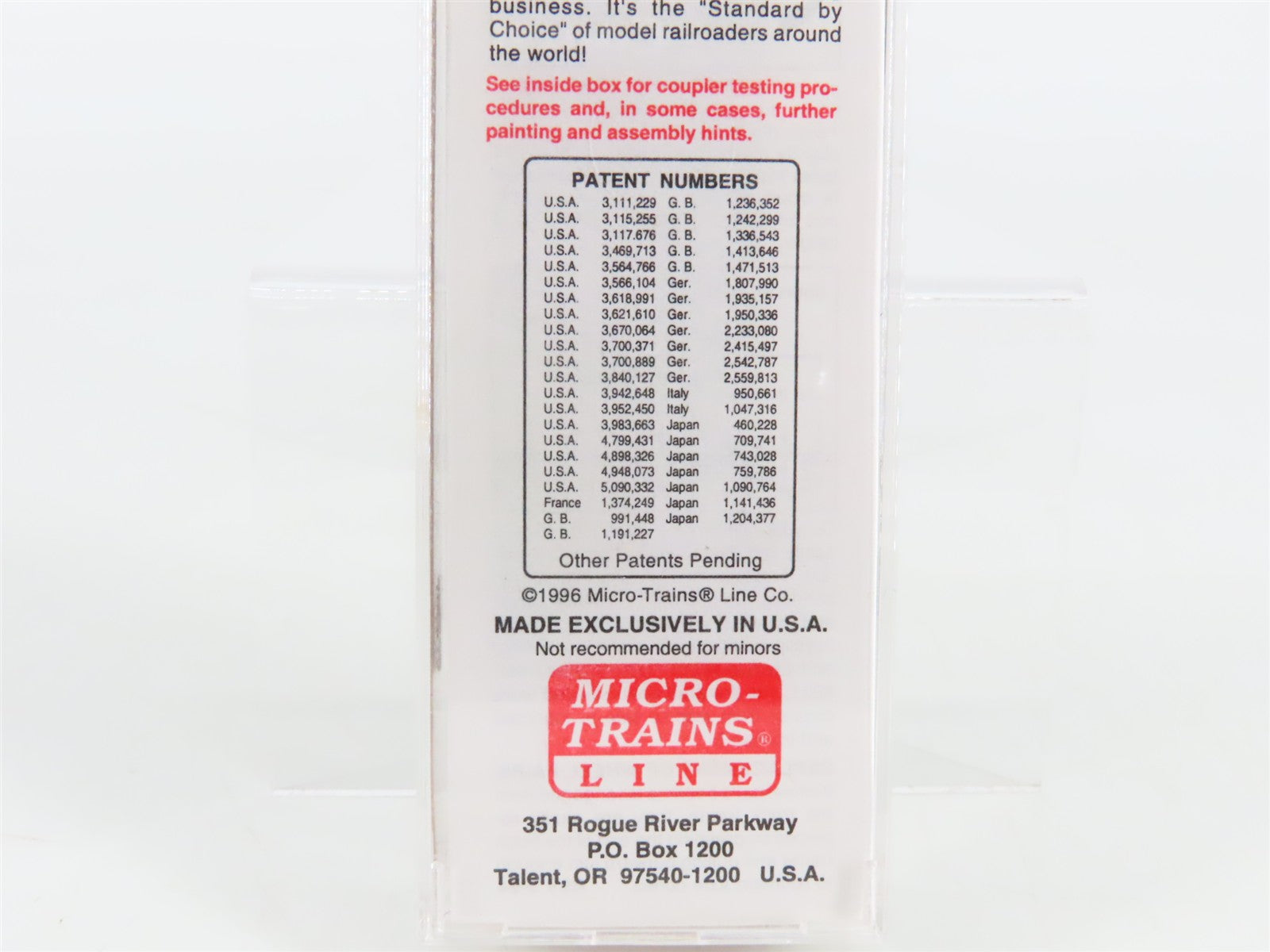 N Scale Micro-Trains 20620 UP Union Pacific 40' Box Car 192920 RTR