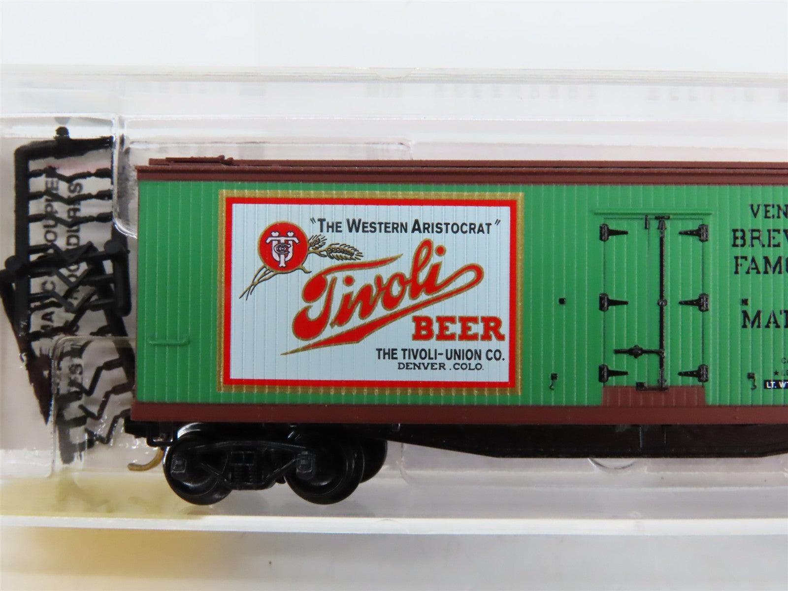 N Scale Micro-Trains 49440 TUX Tivoli Beer 40' Double-Sheathed Wood Reefer #5100