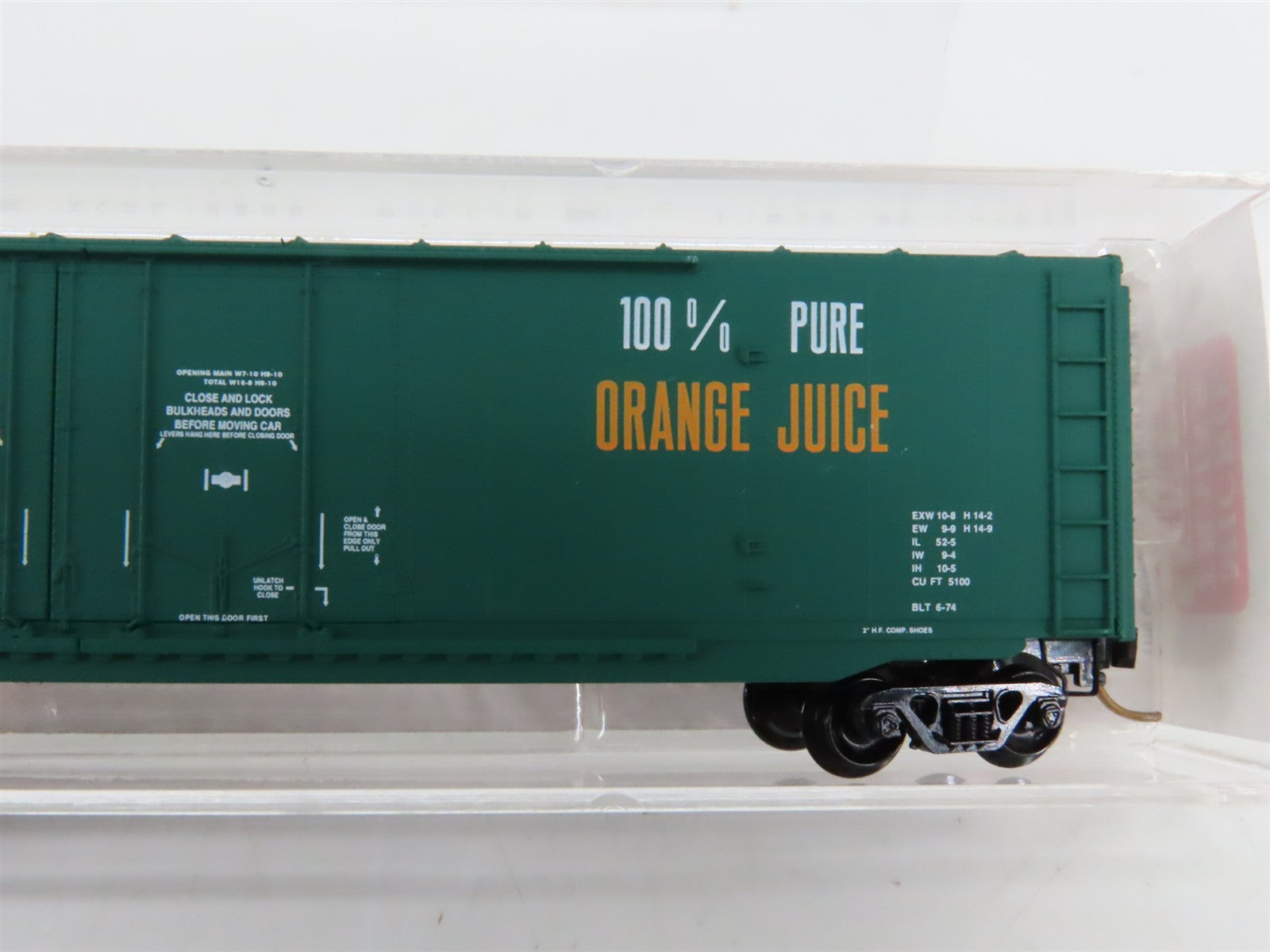 N Scale Micro-Trains 75040 USLX Tropicana 50' Double Plug Door Box Car 13085 RTR