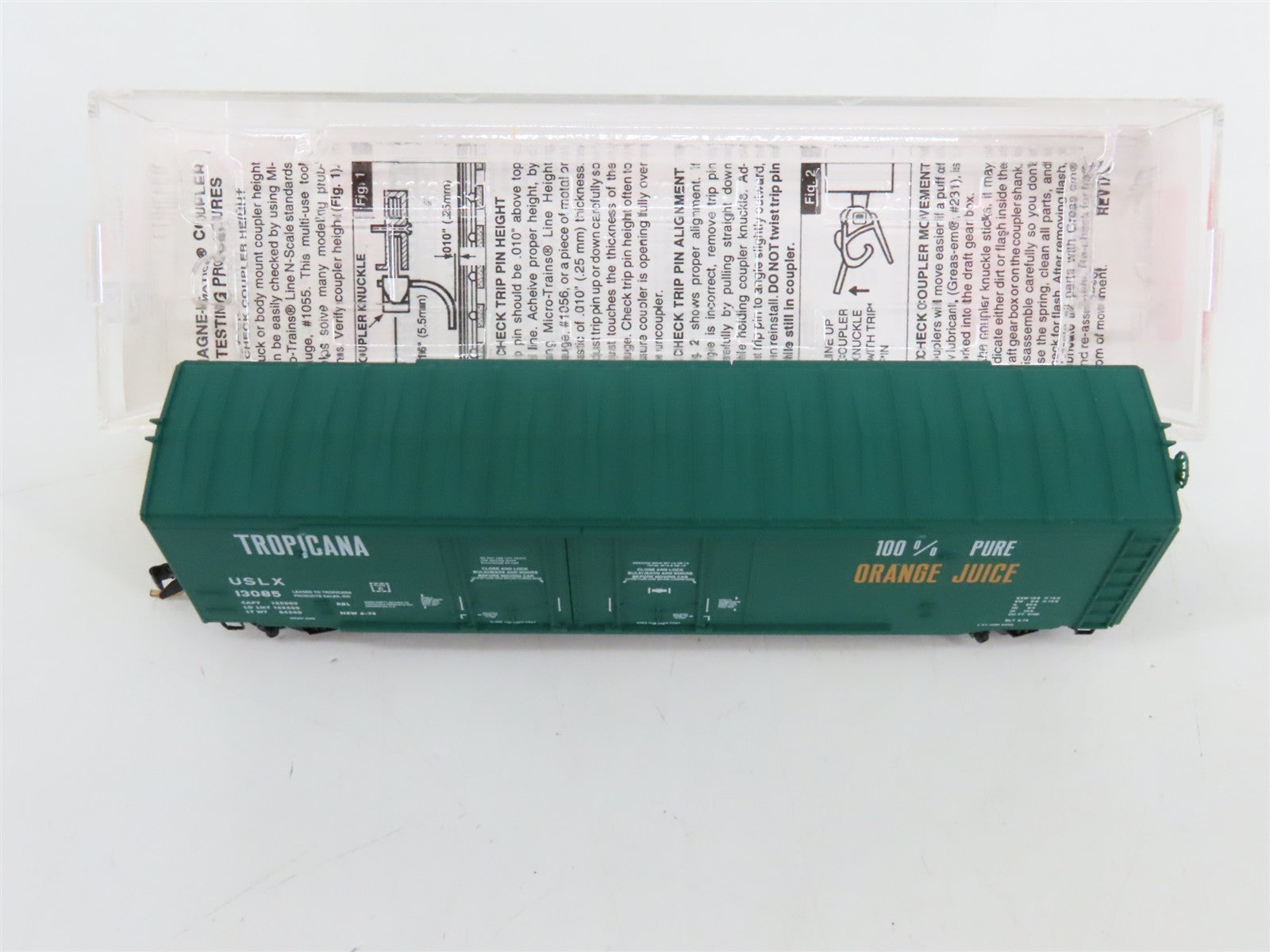 N Scale Micro-Trains 75040 USLX Tropicana 50' Double Plug Door Box Car 13085 RTR