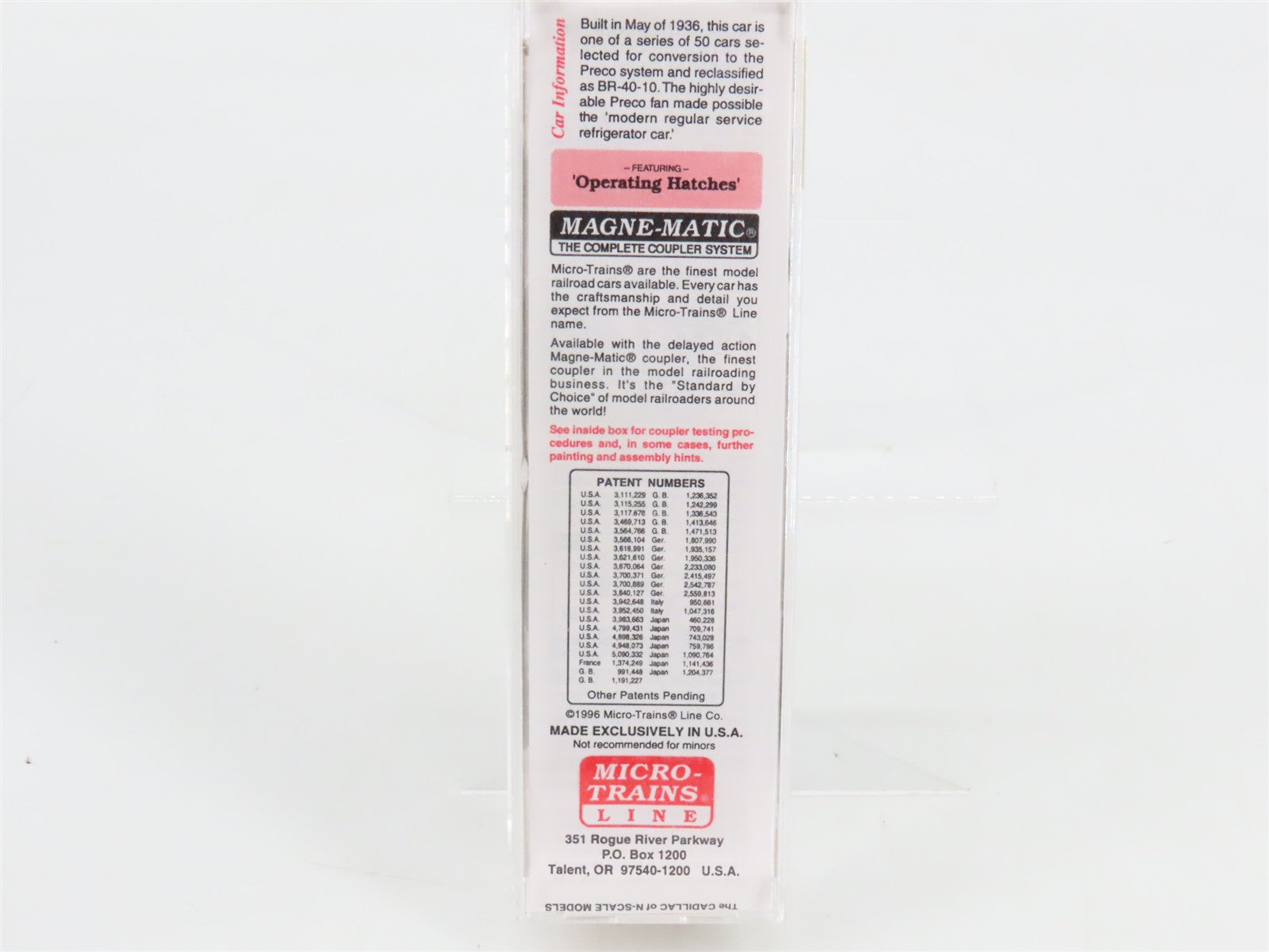 N Scale Micro-Trains 59510 PFE Pacific Fruit Express 40' Ice Reefer 925 RTR