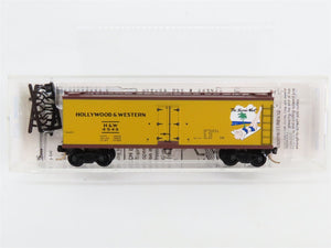 N Scale Micro-Trains 4548 H&W Hollywood & Western 40' Wood Reefer 4548 RTR