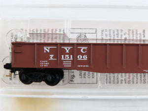 N Scale Micro-Trains 46170 NYC New York Central 50' Drop End Gondola 715106 RTR