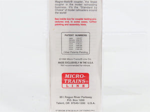 N Scale Micro-Trains 46170 NYC New York Central 50' Drop End Gondola 715106 RTR
