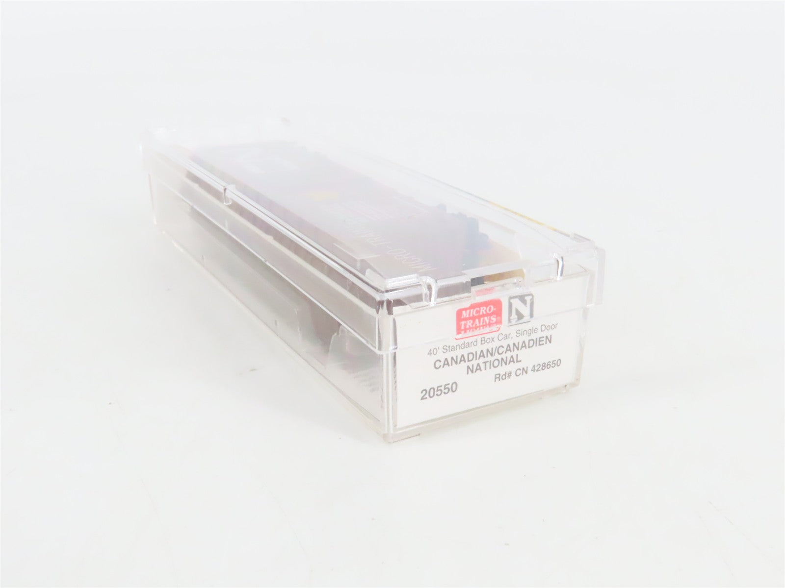N Scale Micro-Trains 20550 CN Canadian National 40' Box Car 428650 RTR