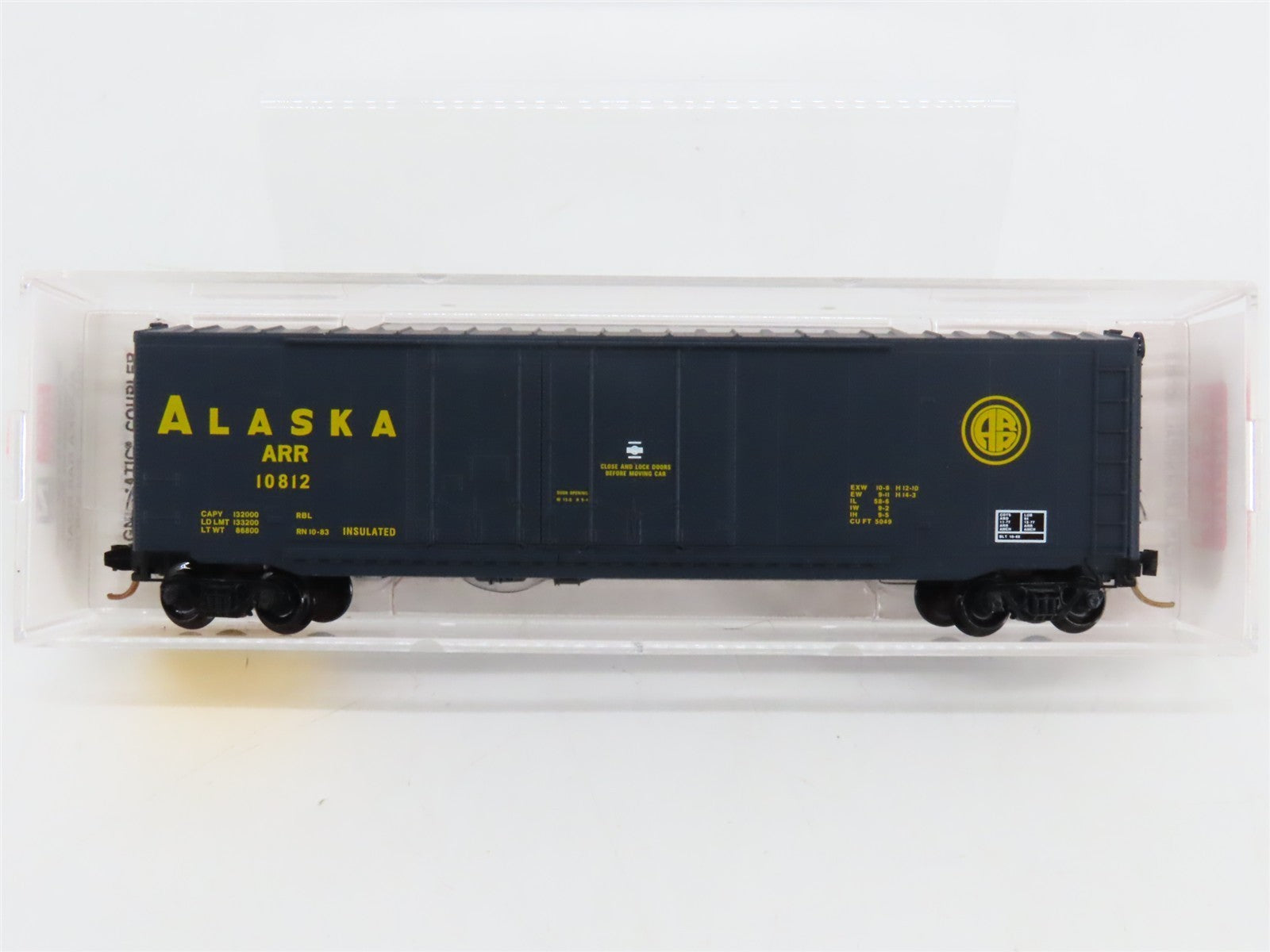 N Scale Micro-Trains MTL 75010 ARR Alaska Railroad 50' Box Car #10812