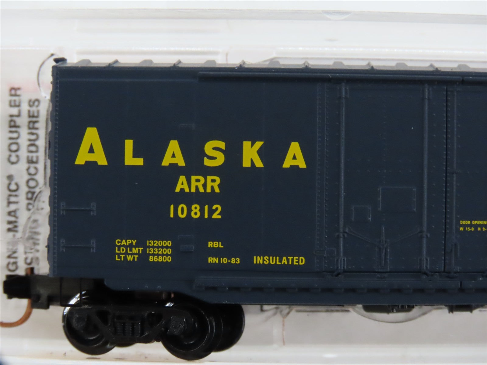 N Scale Micro-Trains MTL 75010 ARR Alaska Railroad 50' Box Car #10812
