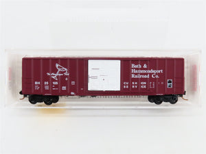 N Scale Micro-Trains 25380 BH Bath & Hammondsport 50' Rib Side Box Car 25105 RTR