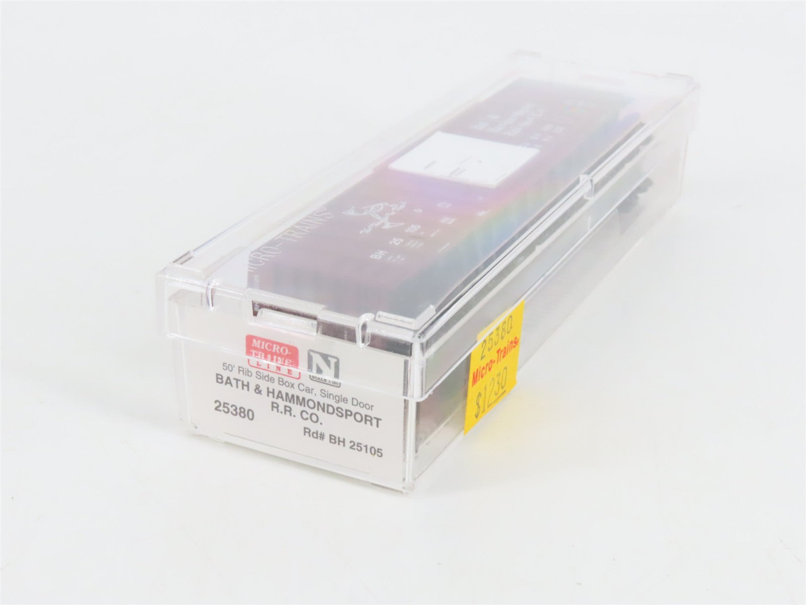 N Scale Micro-Trains 25380 BH Bath & Hammondsport 50' Rib Side Box Car 25105 RTR